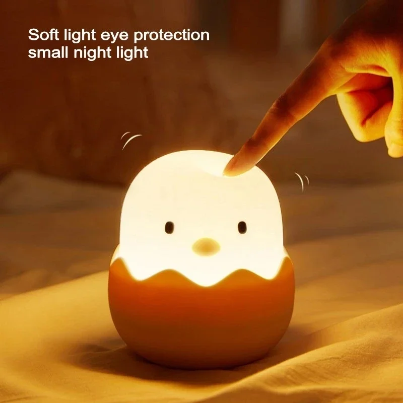 Floating Nightstand With Led Light - Led Lampu Malam Sentuh Anak-anak Silikon