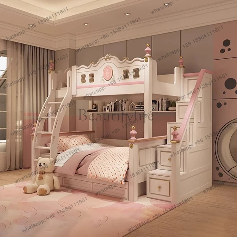 Bunk Bed With Stairs And Slide - Tempat tidur susun mewah modern PG