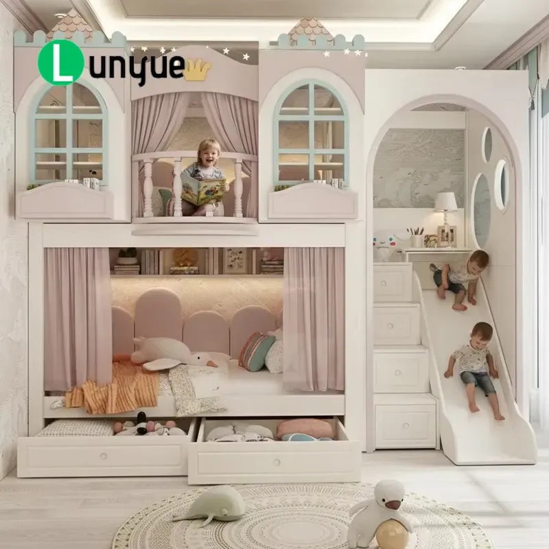 Bunk Bed With Stairs And Slide - Tempat Tidur Susun Rumah Putri dengan