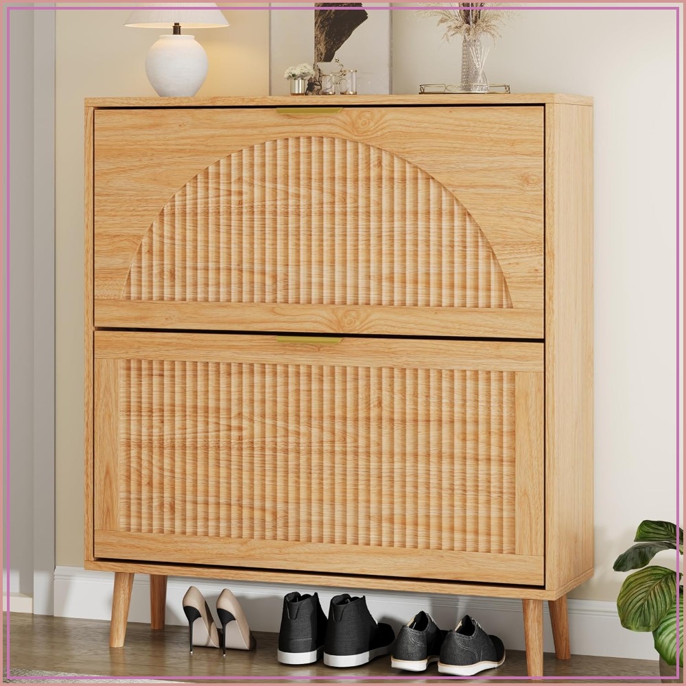 Shoe Rack Cabinet Narrow Entryway - 3 Lemari Penyimpanan Sepatu Model Laci,