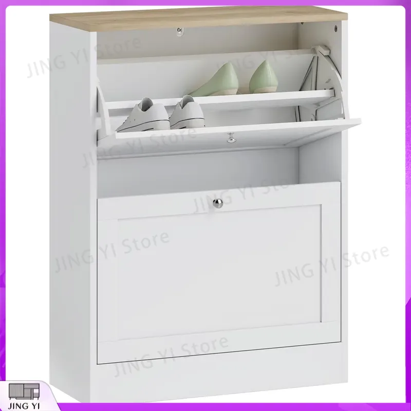 Lemari Sepatu Sempit dengan 2  - Shoe Rack Cabinet Narrow Entryway ulasan dan harga