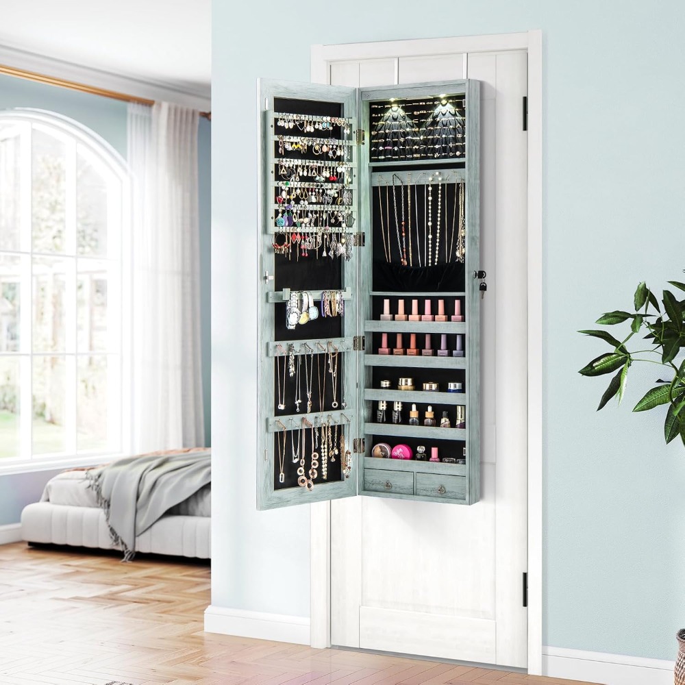 Lemari Perhiasan yang Dipasang - Full Length Mirror Jewelry Armoire ulasan dan harga