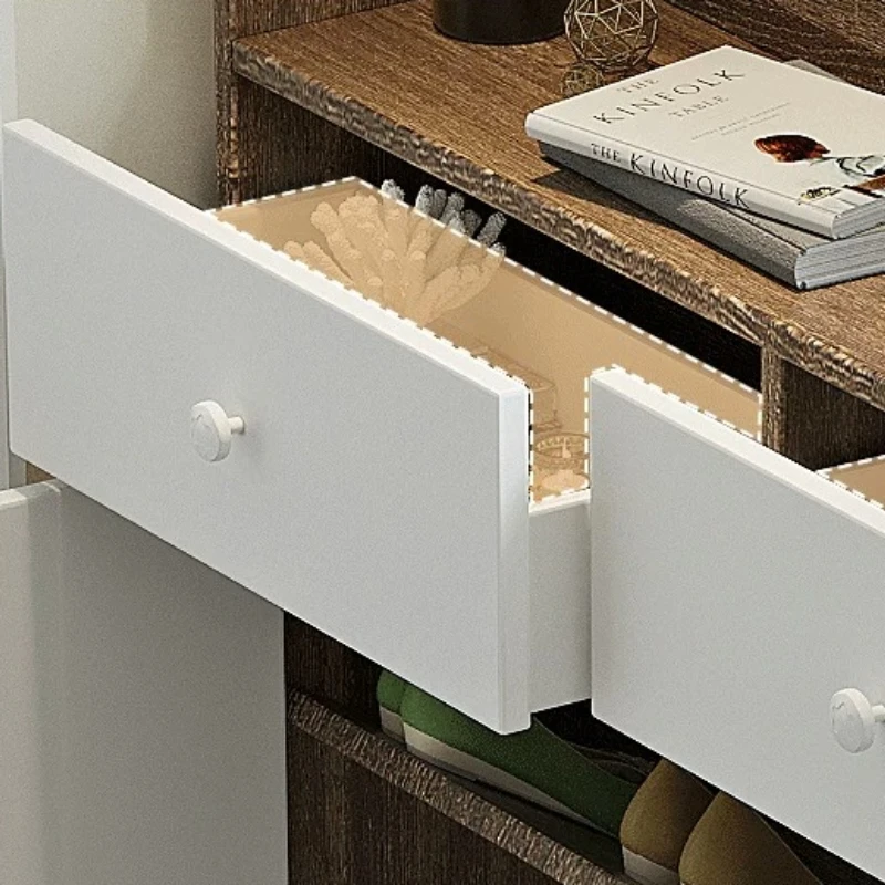 &Slim Lemari Sepatu 20cm, Peny - Shoe Rack Cabinet Narrow Entryway ulasan dan harga