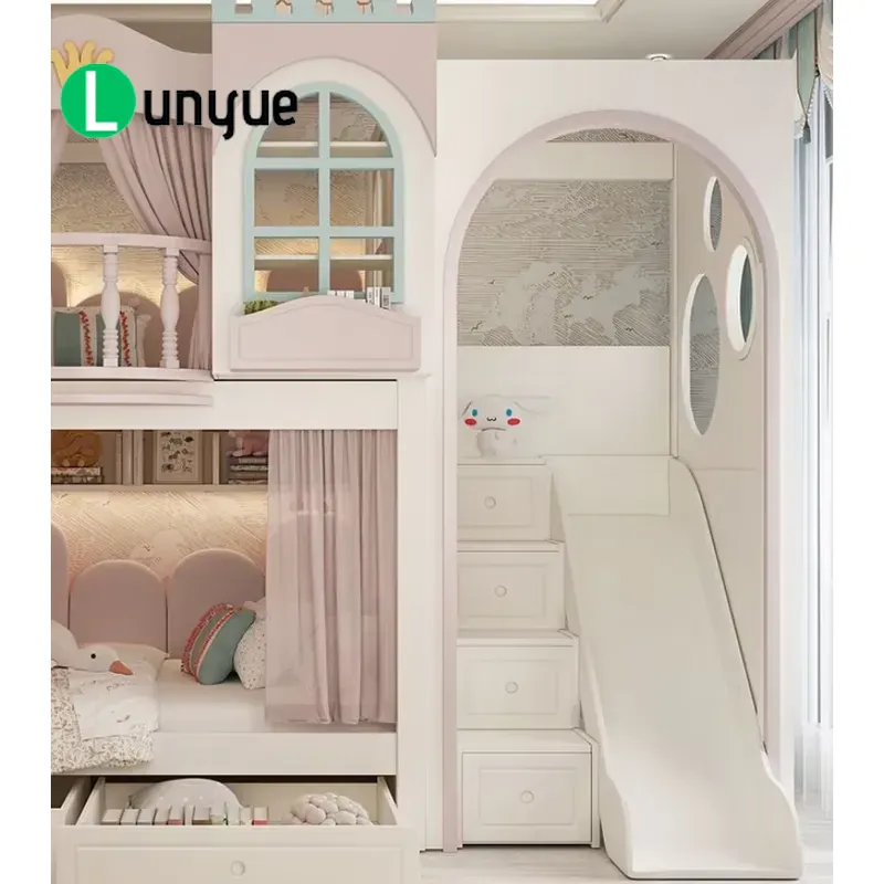 Tempat Tidur Susun Rumah Putri - Bunk Bed With Stairs And Slide ulasan dan harga