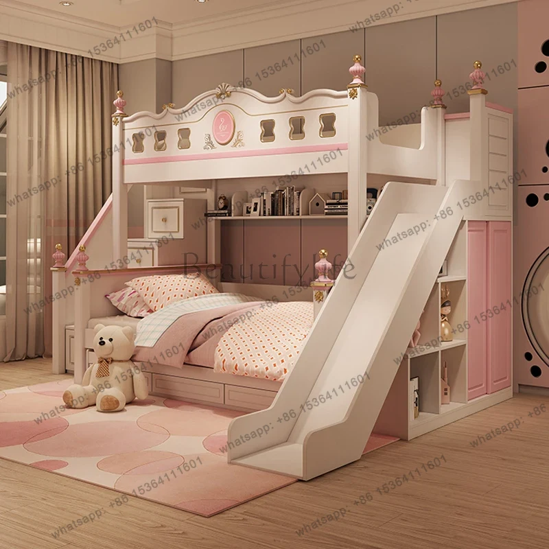 Tempat tidur susun mewah moder - Bunk Bed With Stairs And Slide ulasan dan harga