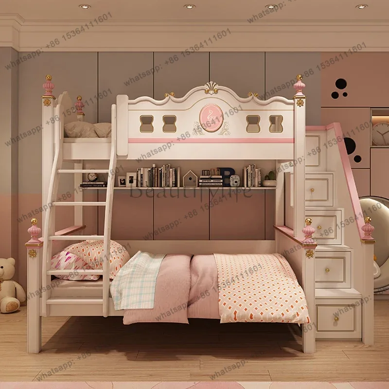 Tempat tidur susun mewah moder - Bunk Bed With Stairs And Slide ulasan dan harga