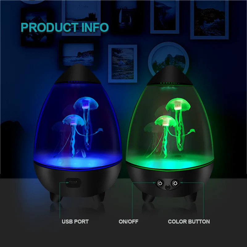 Lampu ikan LED, cahaya suasana - Floating Nightstand With Led Light ulasan dan harga