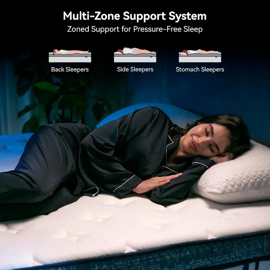 Kasur Queen, Kasur Hibrida Uku - Memory Foam Mattress In A Box Queen ulasan dan harga