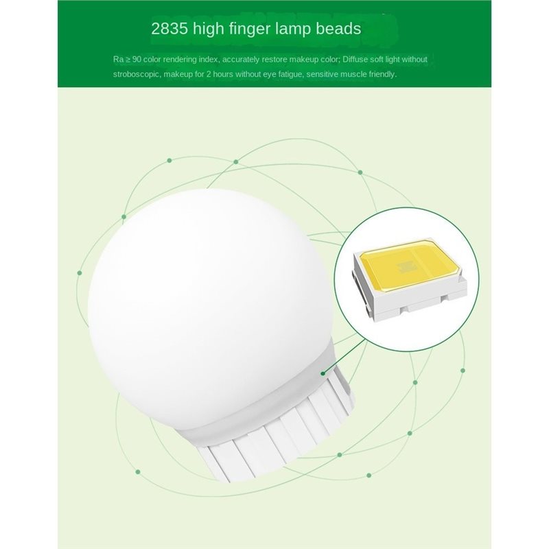 Lampu LED Isi Ulang USB untuk  - Dressing Table Vanity With Lighted Mirror ulasan dan harga