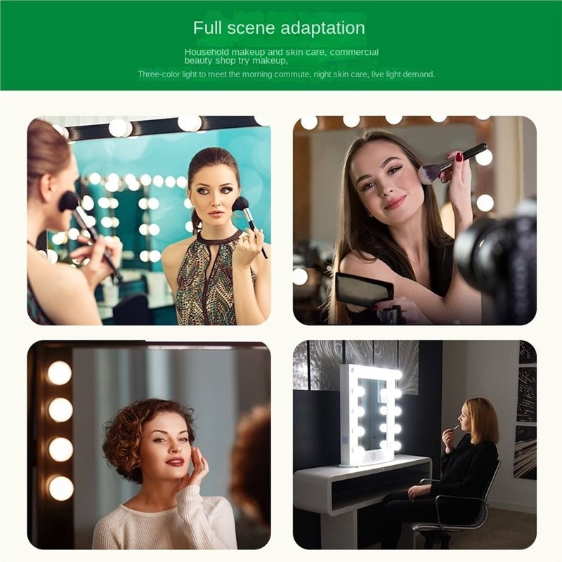 Lampu LED Isi Ulang USB untuk  - Dressing Table Vanity With Lighted Mirror ulasan dan harga