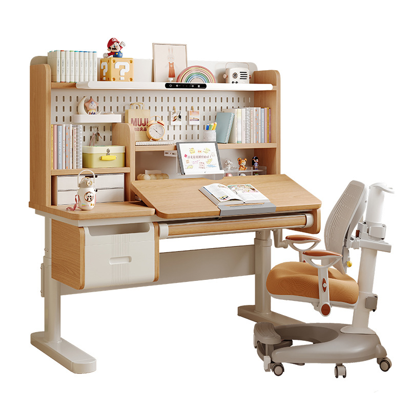Meja belajar dari kayu solid,  - Chairs ulasan dan harga