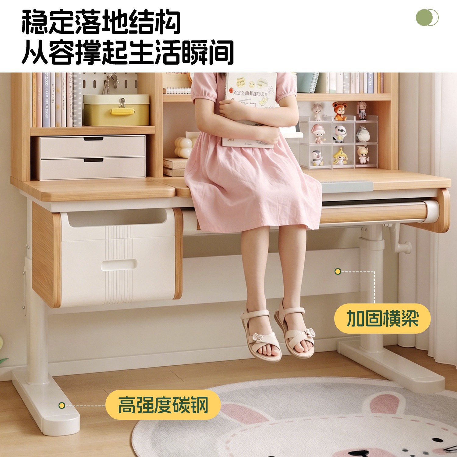 Meja belajar dari kayu solid,  - Chairs ulasan dan harga