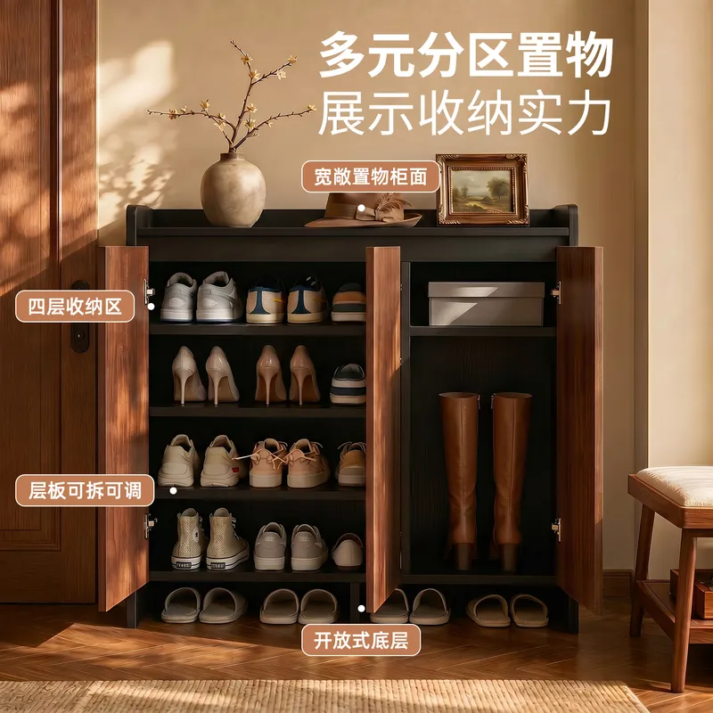 Lemari Sepatu Bergaya Vintage, - Shoe Rack Cabinet Narrow Entryway ulasan dan harga
