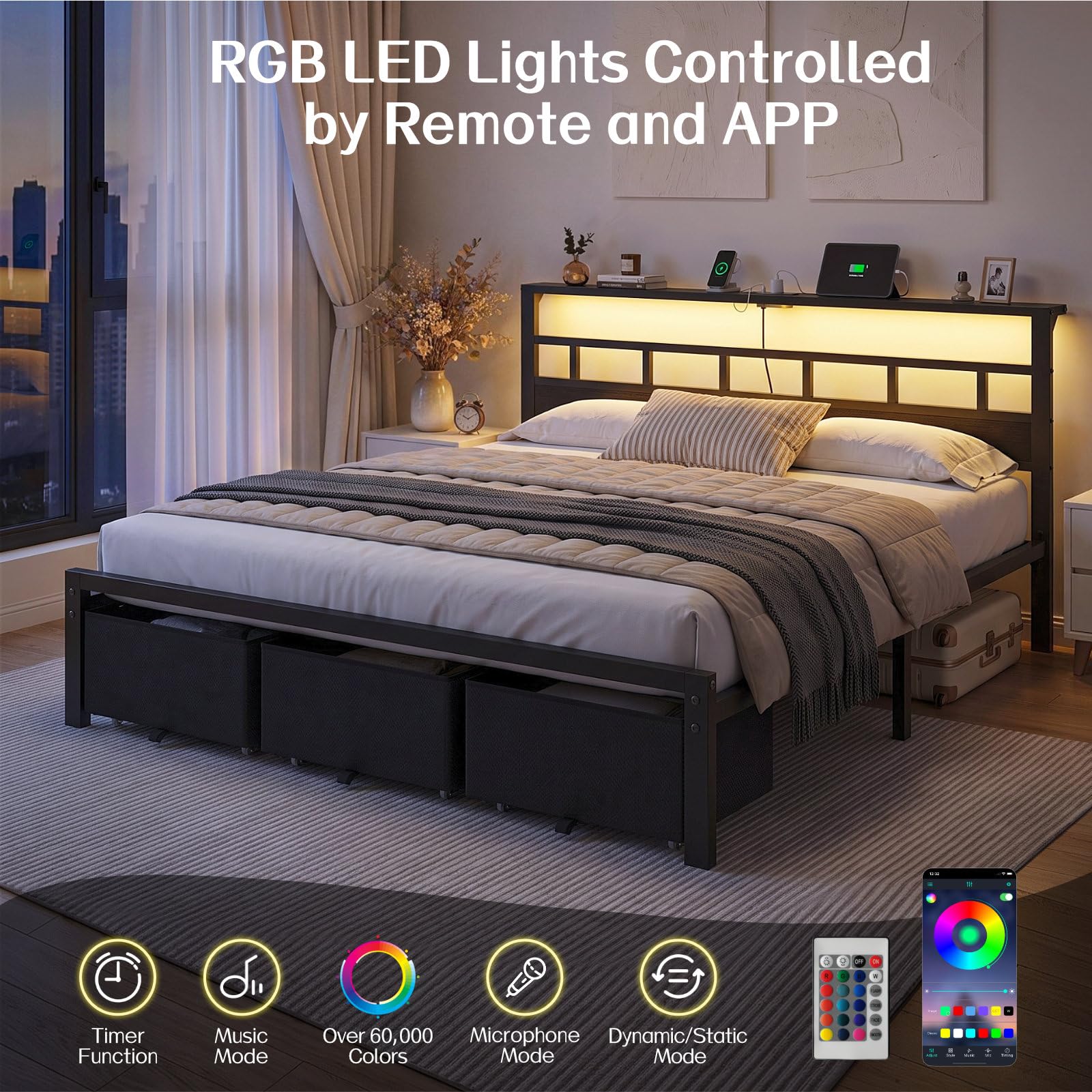 Rangka Tempat Tidur Ukuran Kin - King Size Bed Frame With Storage Drawers ulasan dan harga