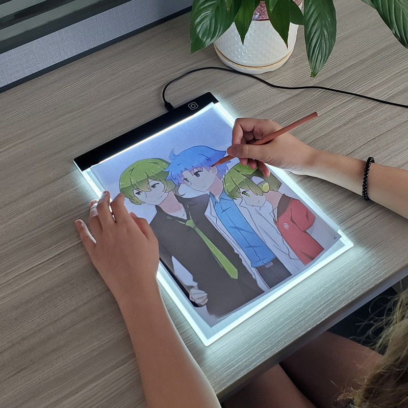Meja Fotokopi LED A5, Papan Ga - Floating Nightstand With Led Light ulasan dan harga